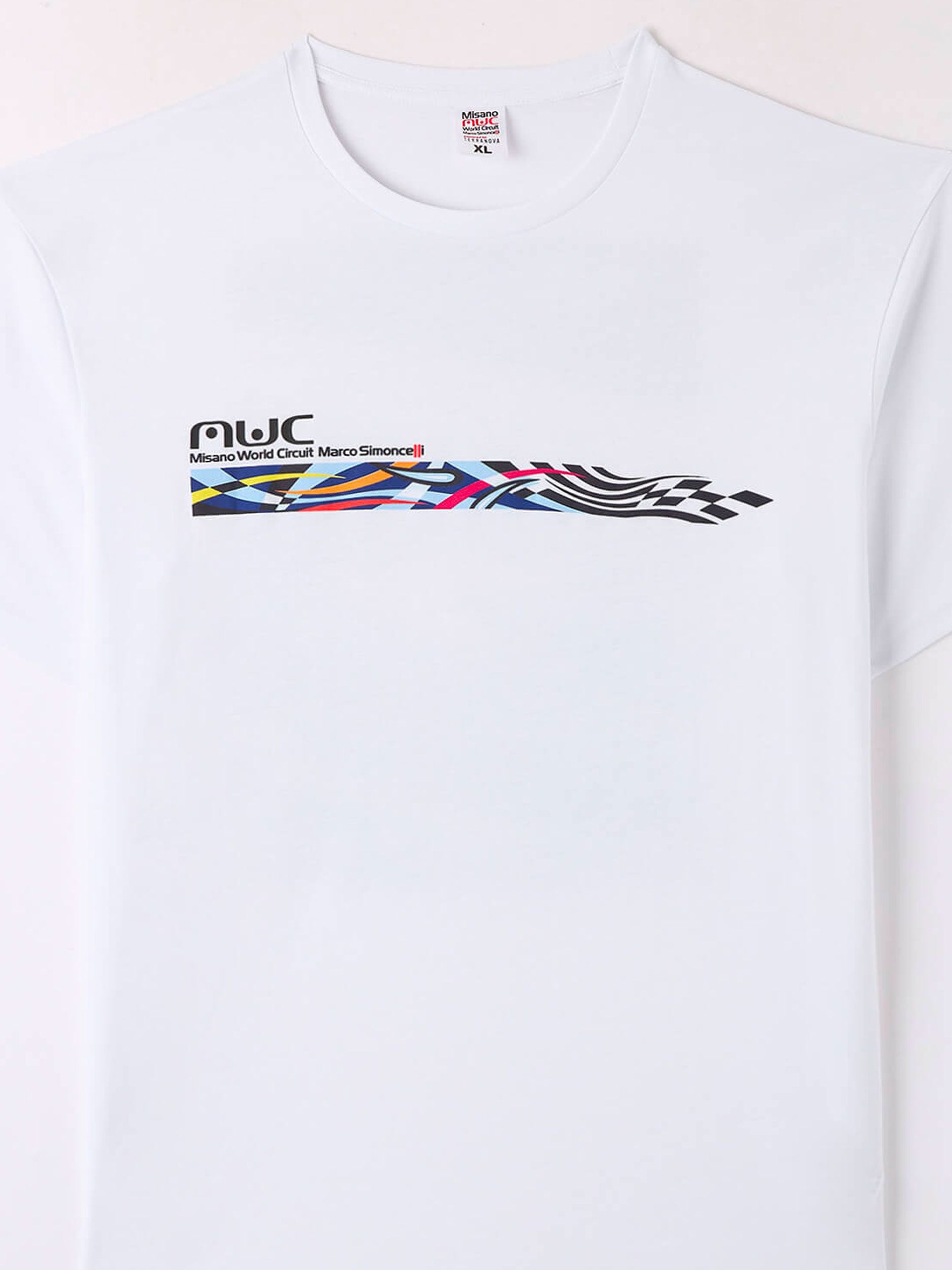 T-shirt stampa Misano World Circuit fronte/retro Bianco ottico uomo