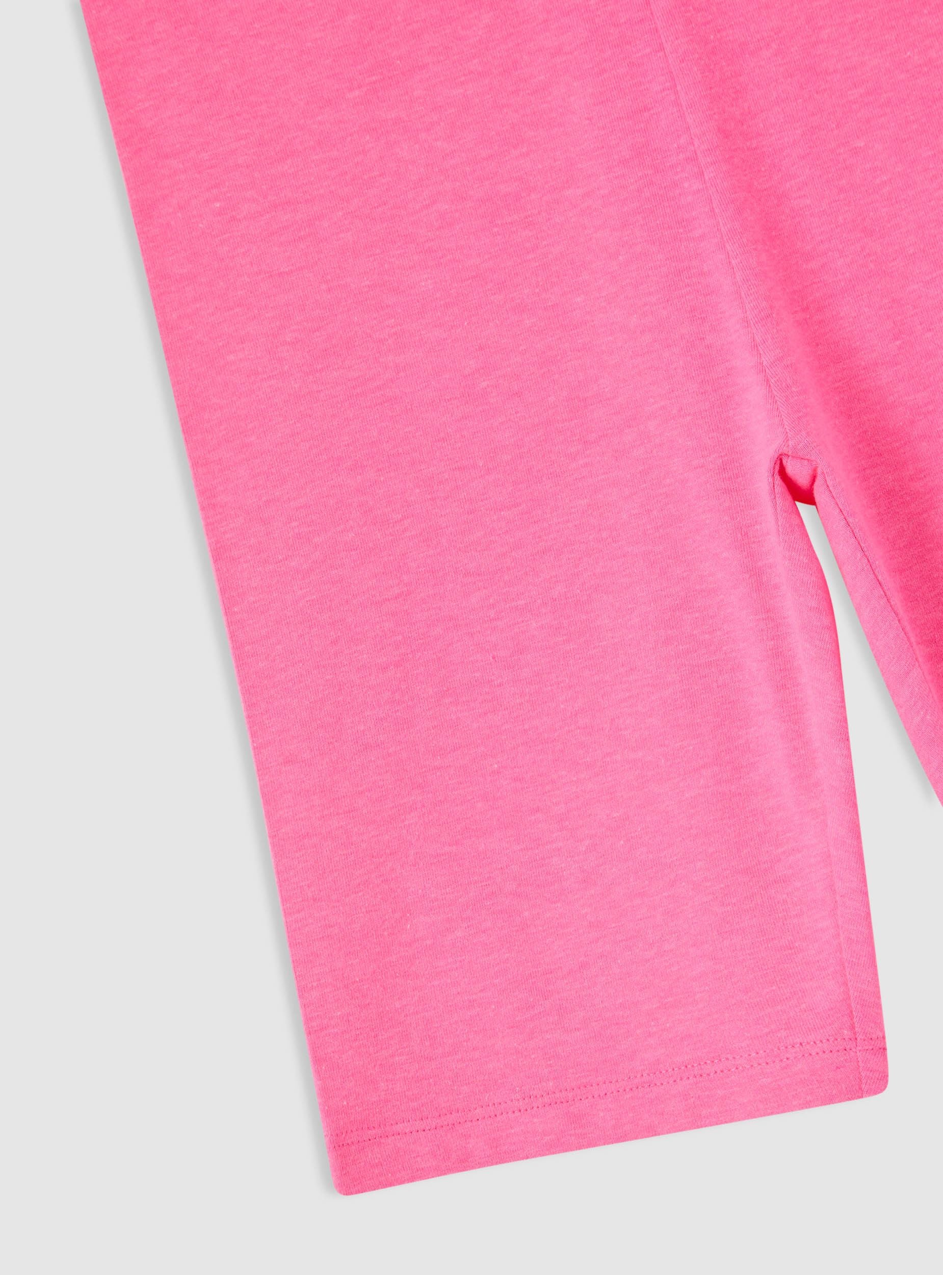 Leggings corti tinta unita Rosa barbie chiaro