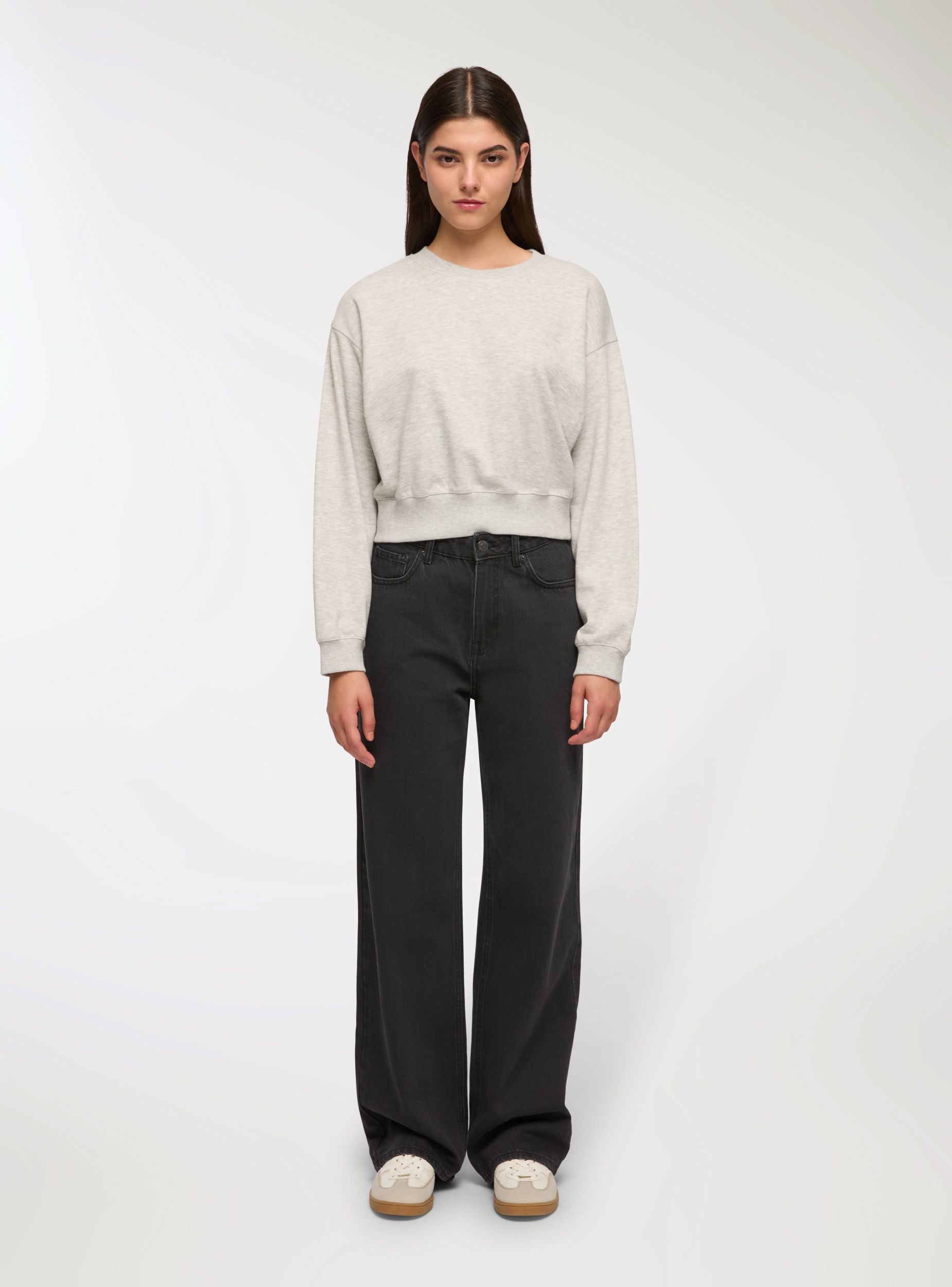 Jeans wide leg Nero denim