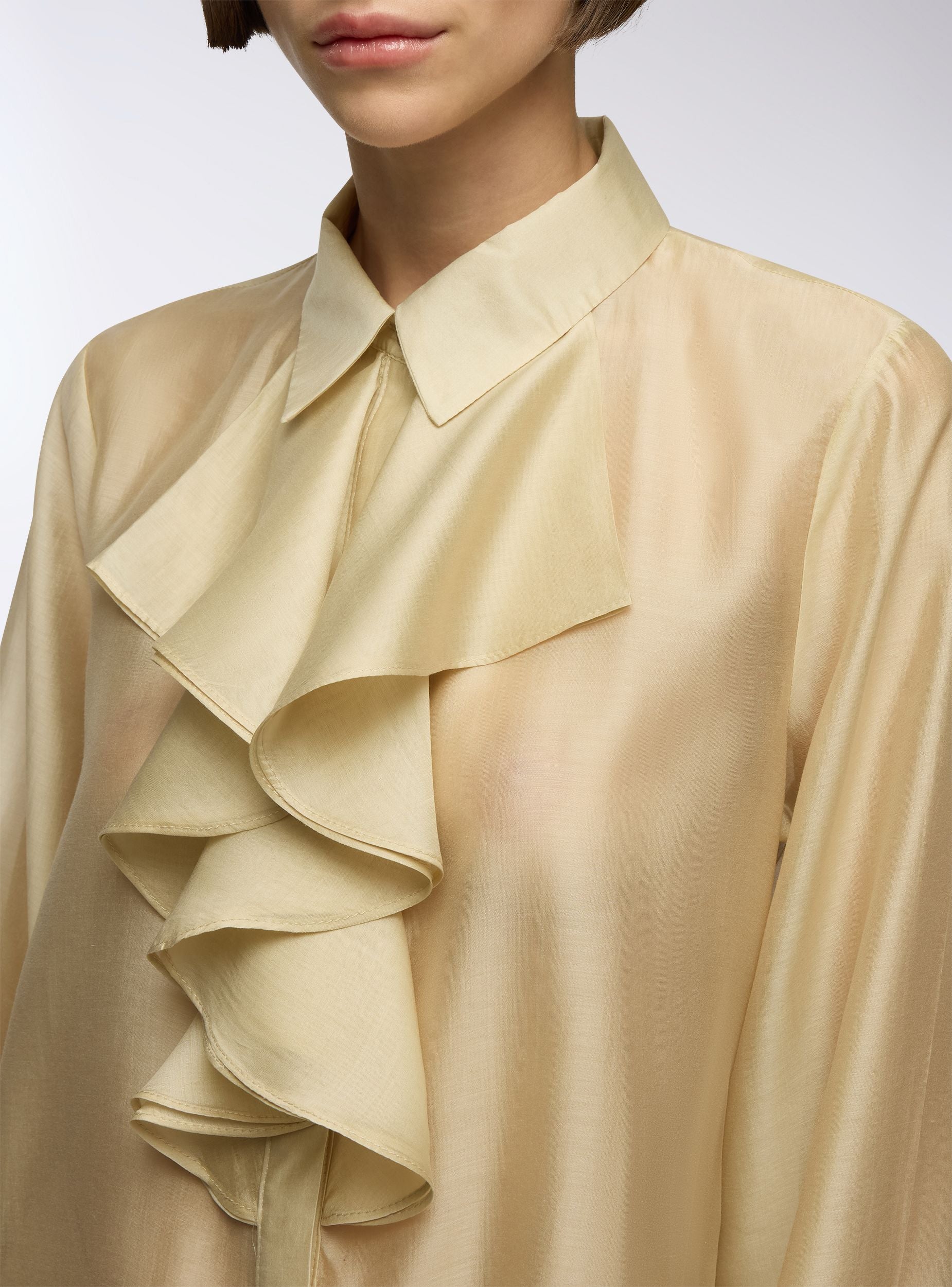 Camicia con rouches