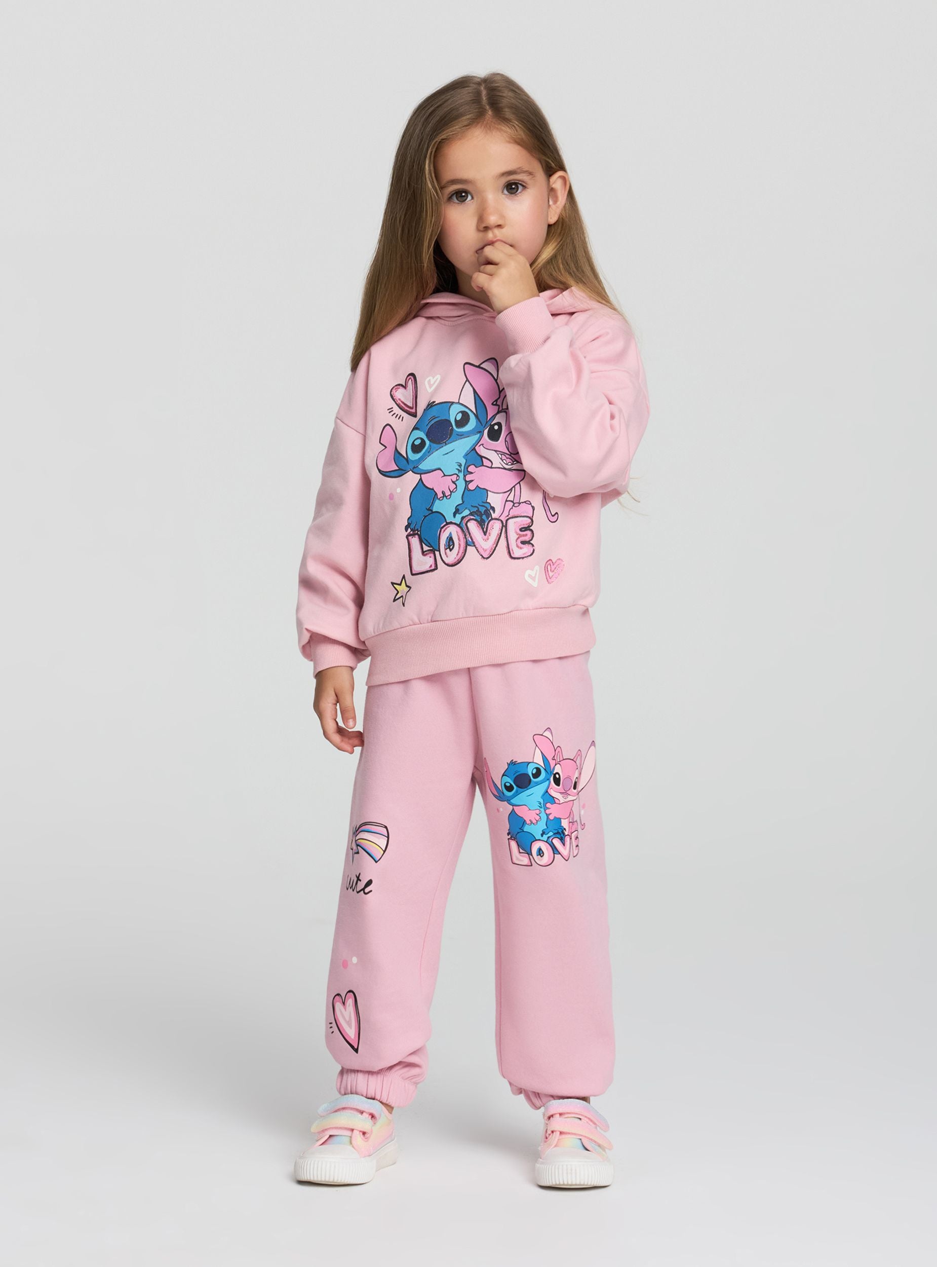 Tracksuit trousers with Stitch® print and drawstring – Terranova