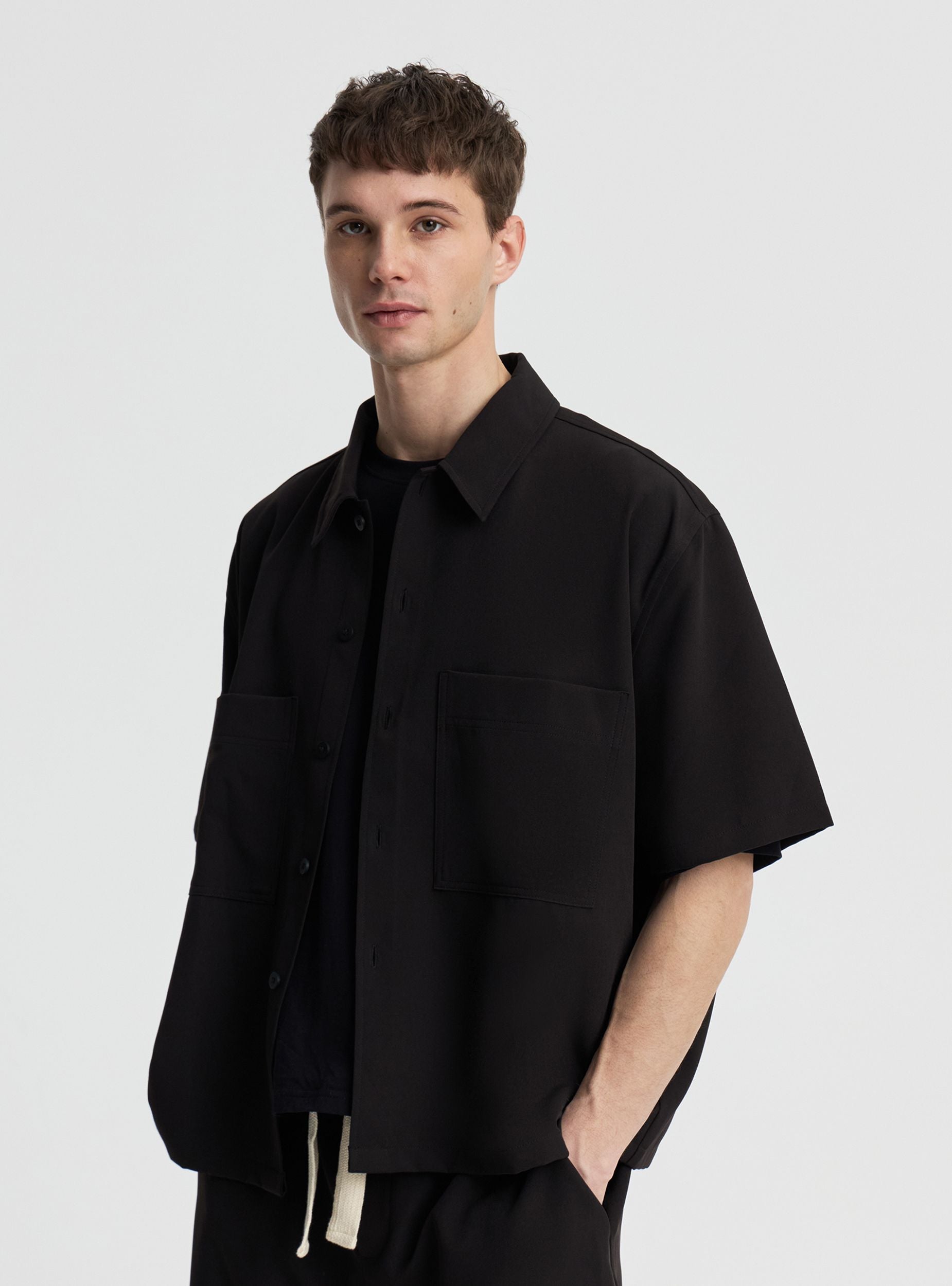 Plain Colour Short Sleeve Shirt - Terranova