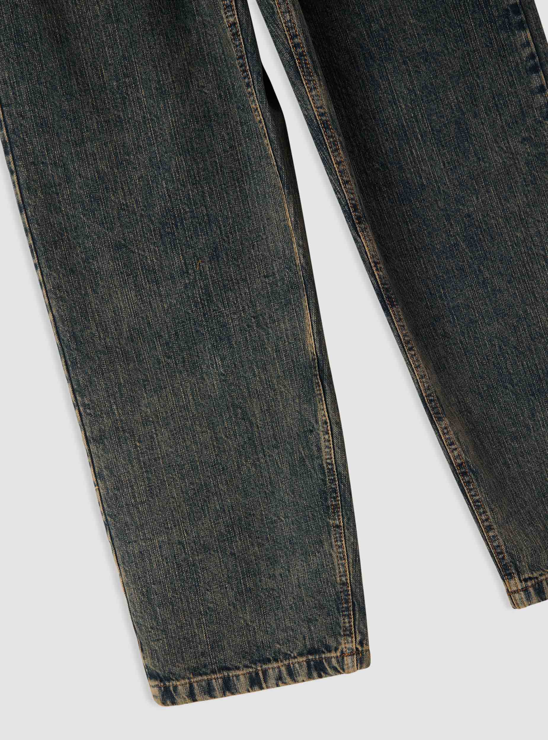Jeans superbaggy tessuto fiammato Blu denim scuro