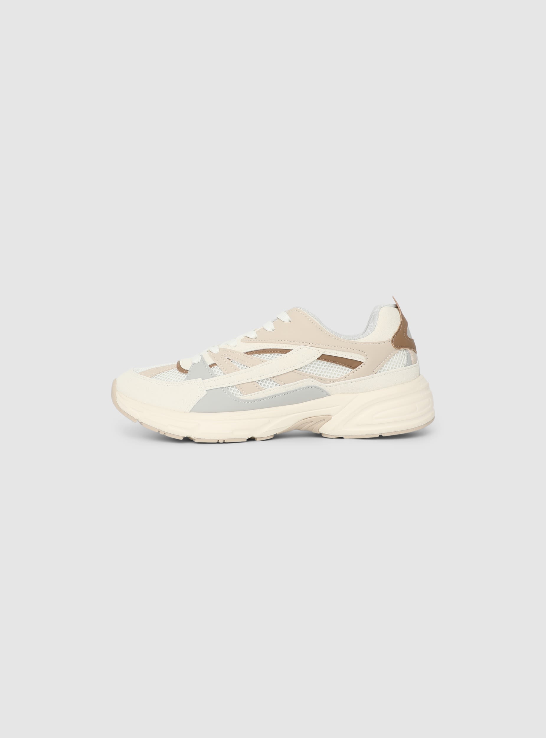 Sneakers tecniche con suola spessa Var beige scarpe