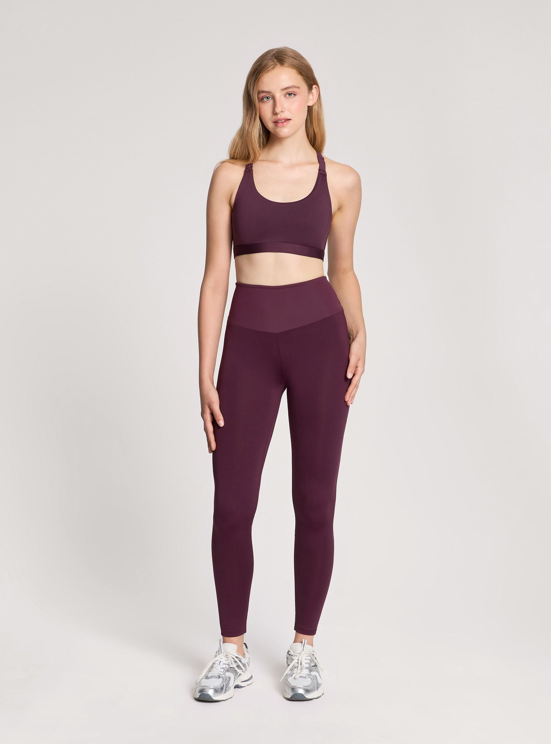 Reggiseno sportivo tinta unita
