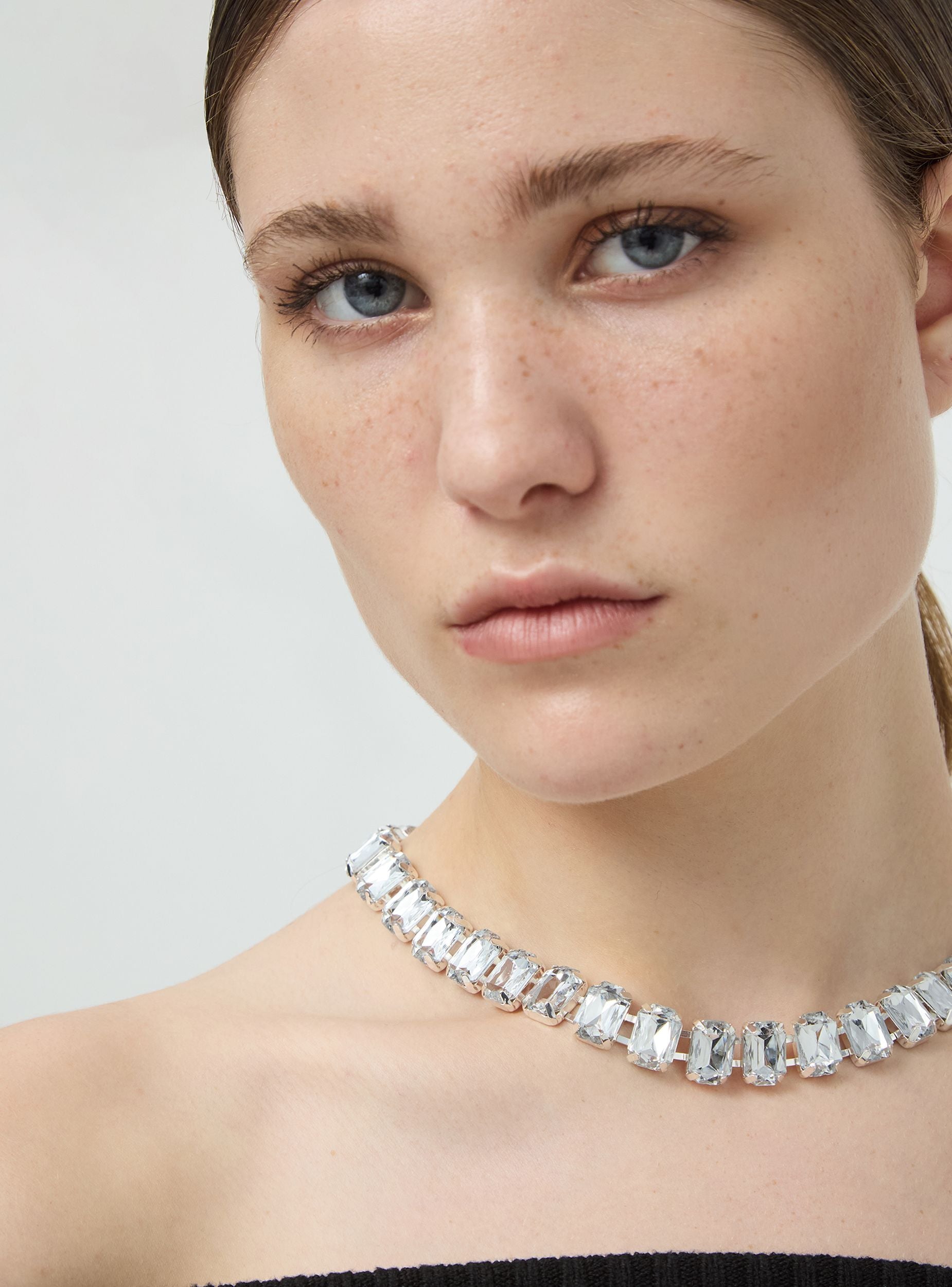 1 pezzo Collana a strati semplice & elegante multistrato metallo & con strass combinazione clavicola per donne | SHEIN ALIA
