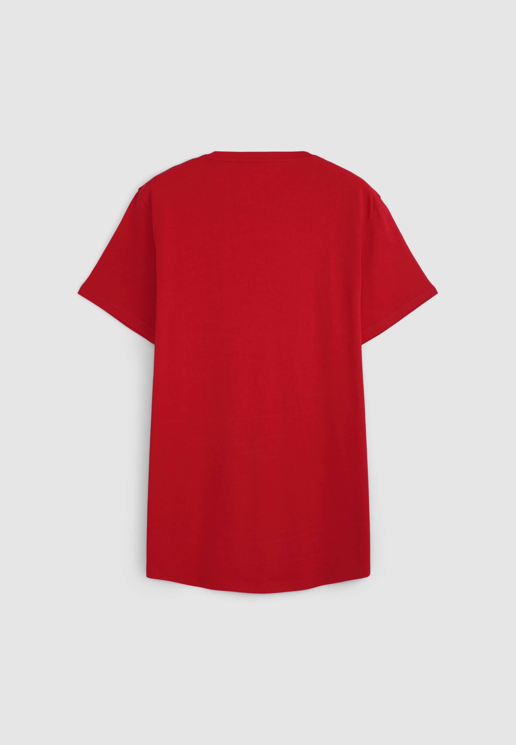 T-shirt con stampa stile college Rosso vivo uomo