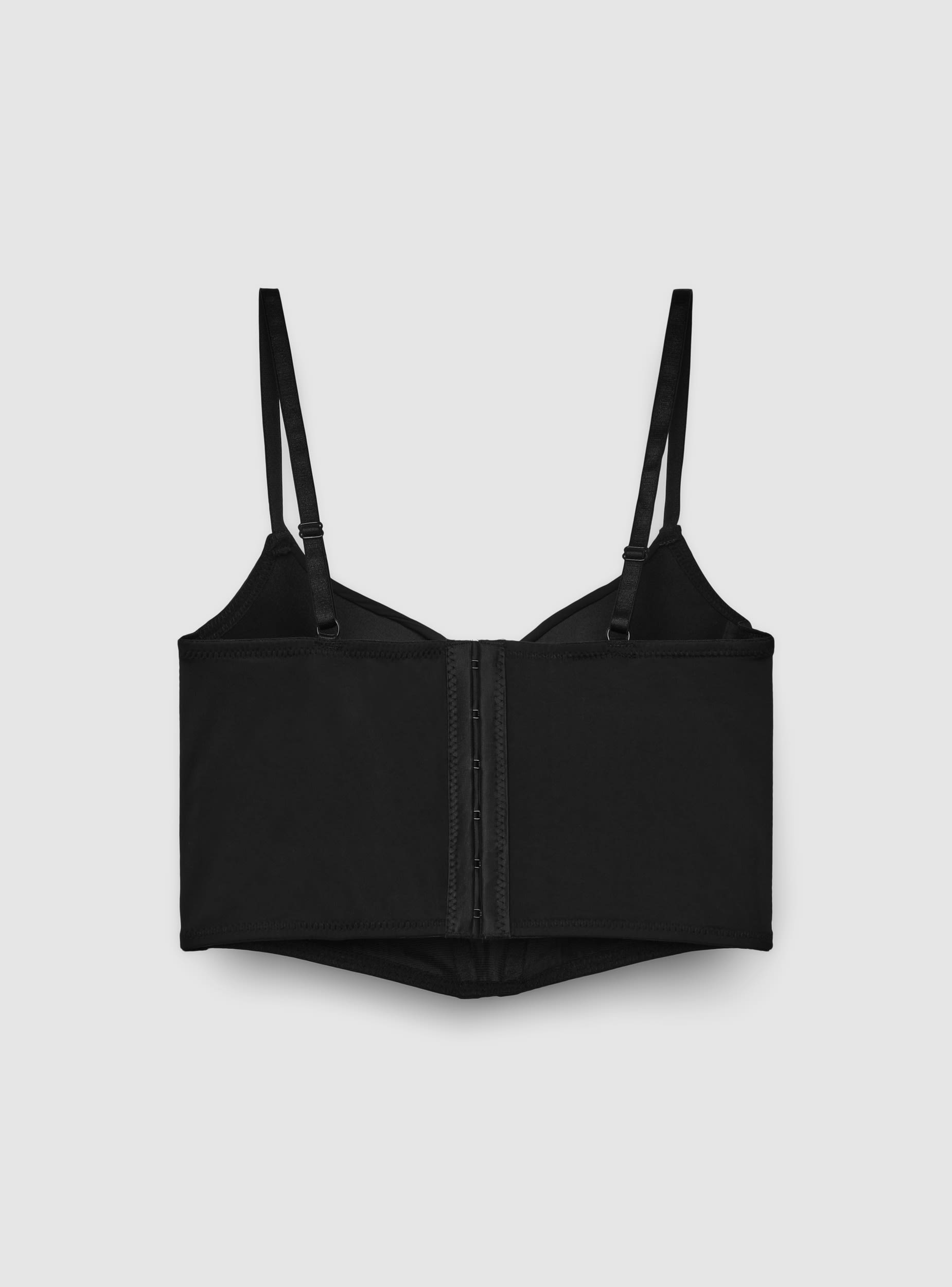 即日発送　KISHIDAMIKI tec bra bustier (black) Solid colour bustier bra - Terranova