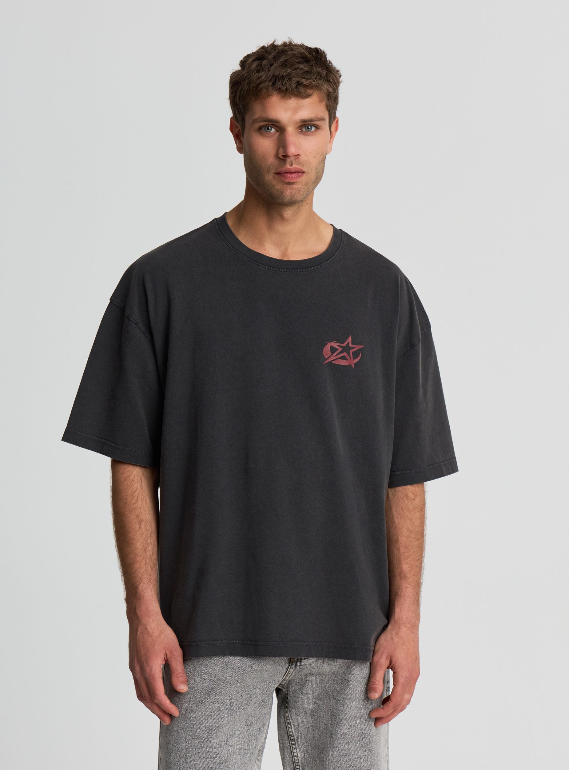 T-shirt boxy con stampa