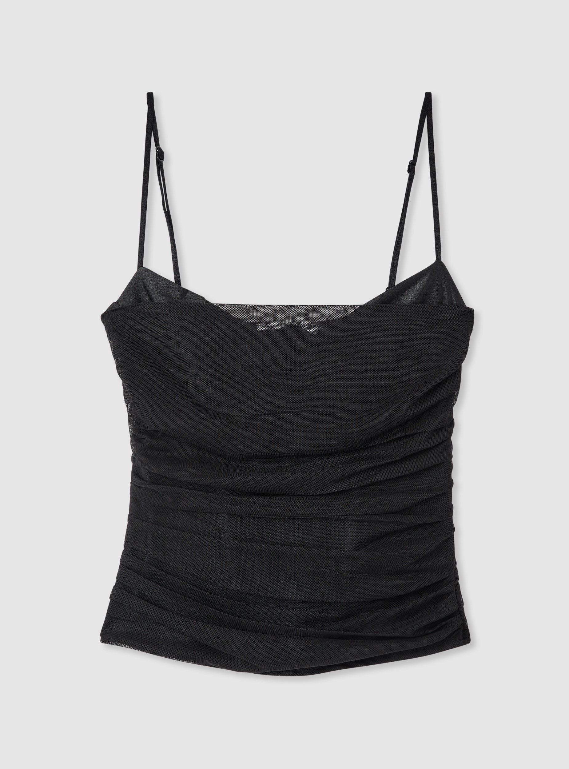 Corsetto in satin con tulle