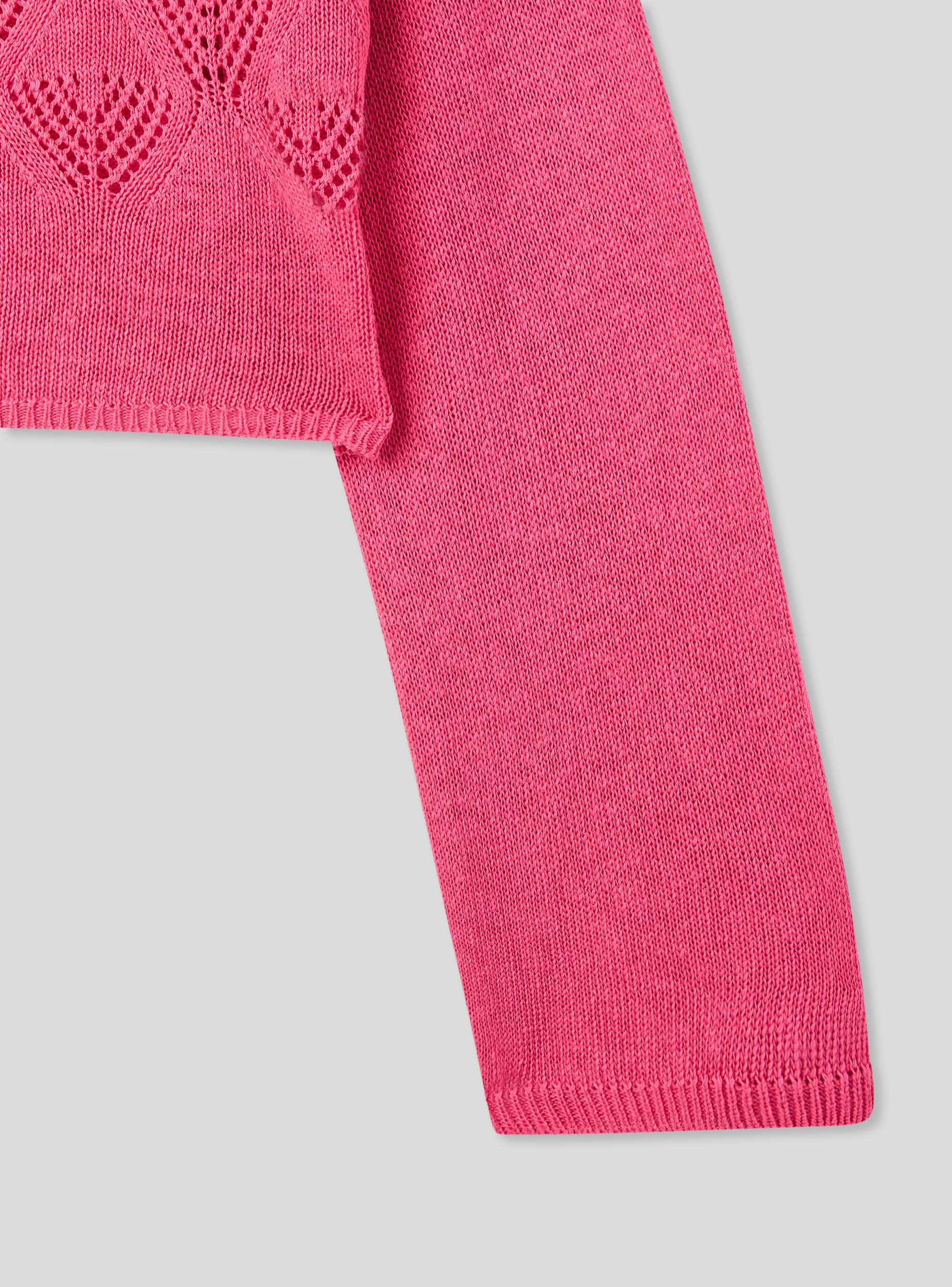 Maglia crop traforata