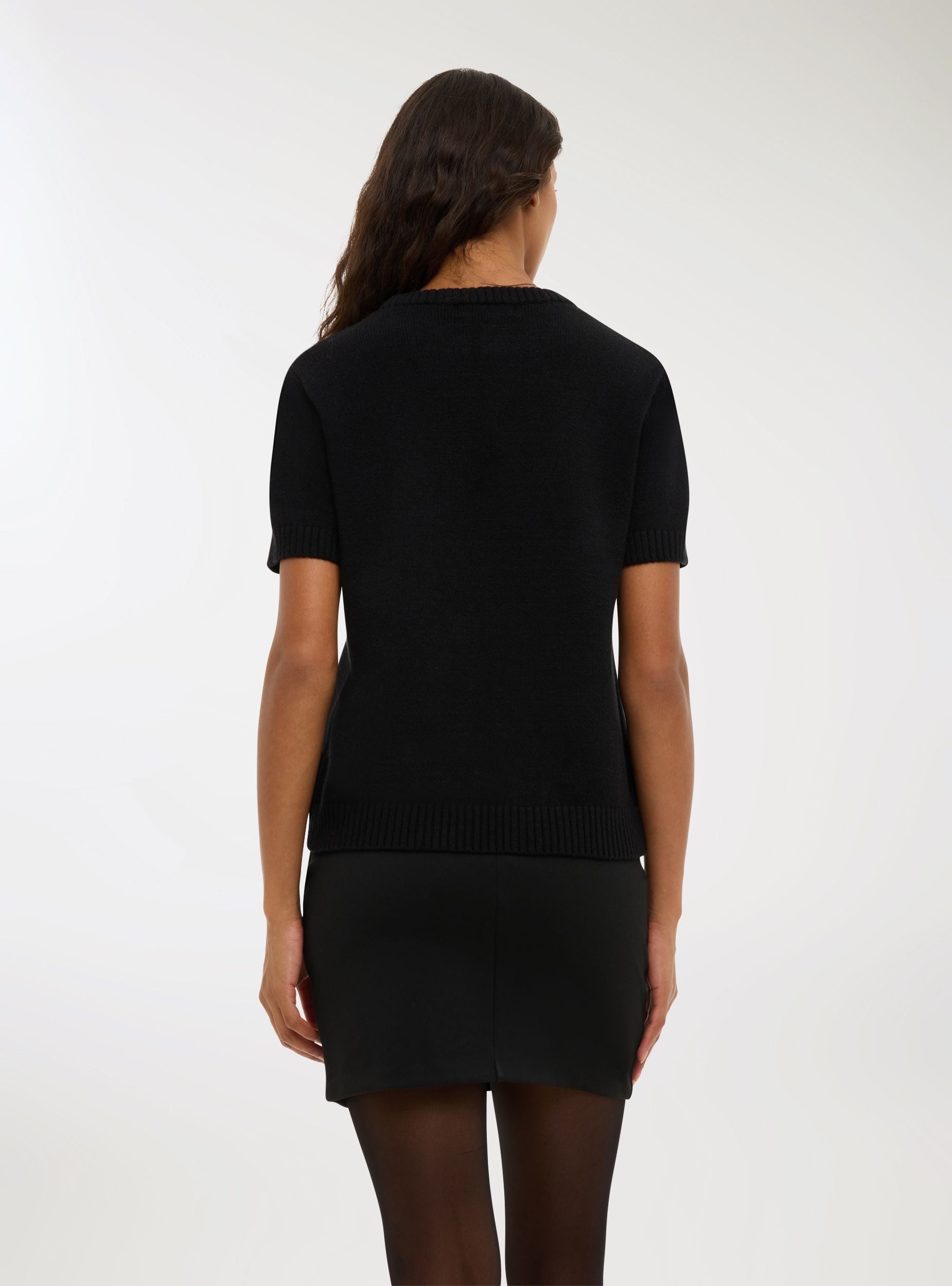 Maglia a maniche corte tinta unita