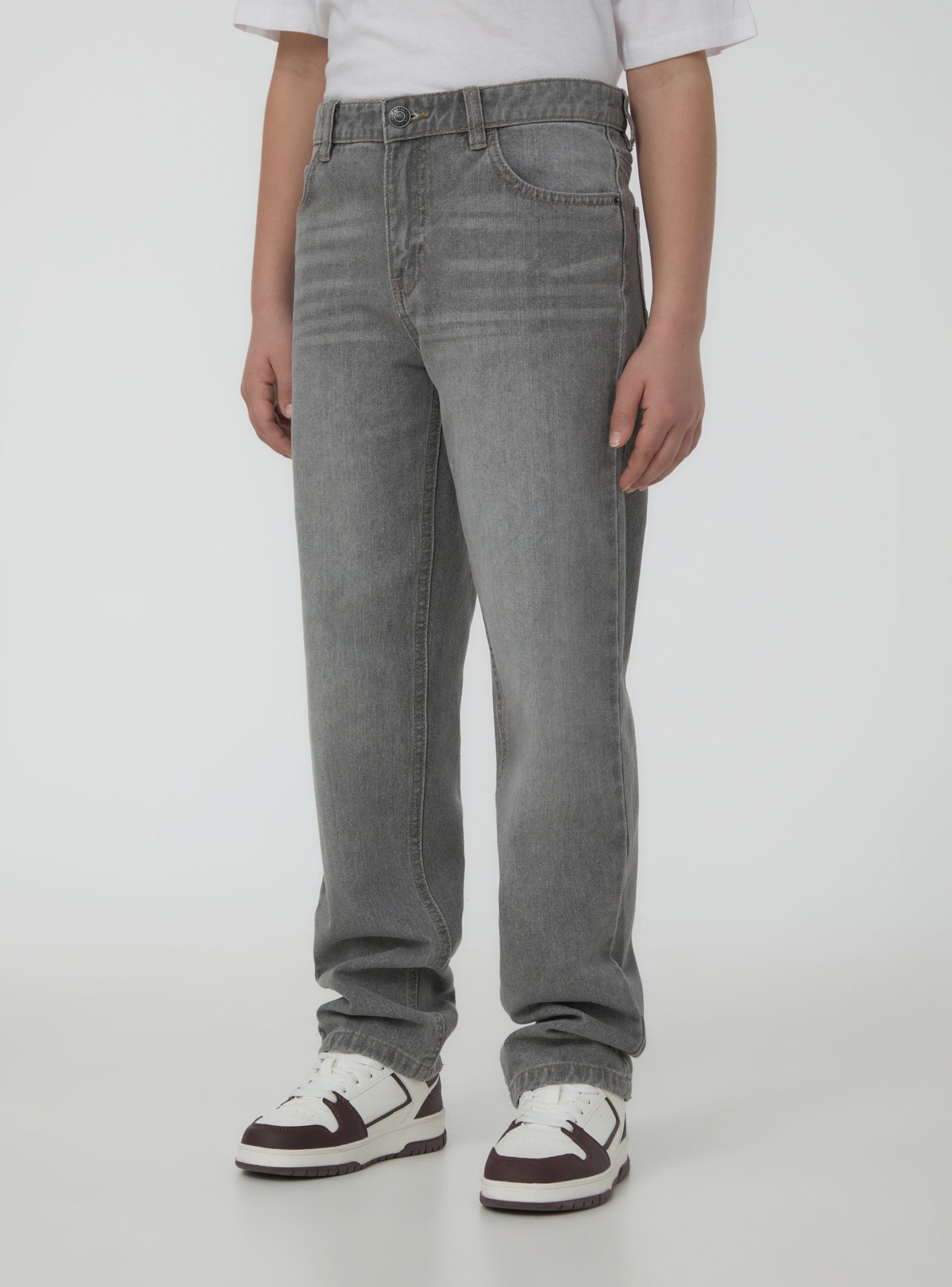 Jeans regular fit cinque tasche Grigio denim