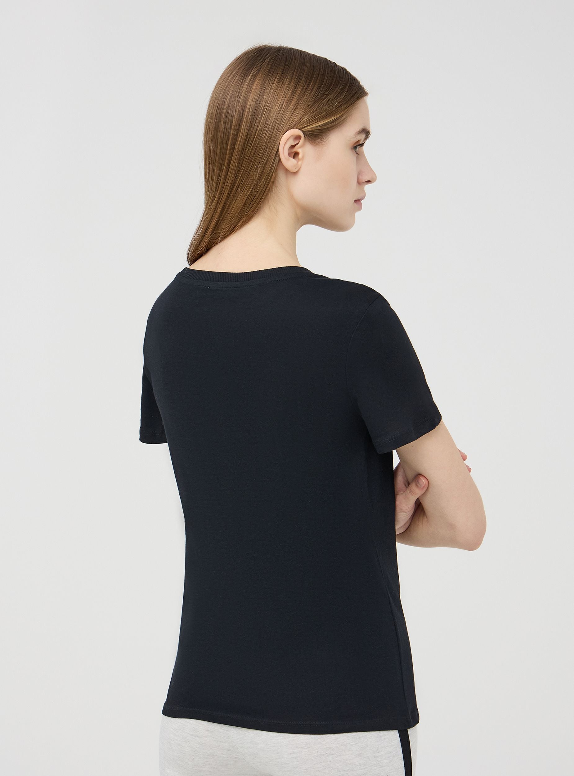 T-shirt stampa college donna