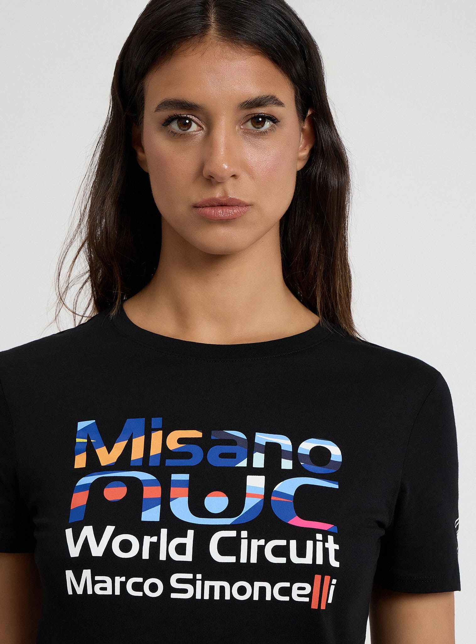 T-shirt stampa logo MWC donna