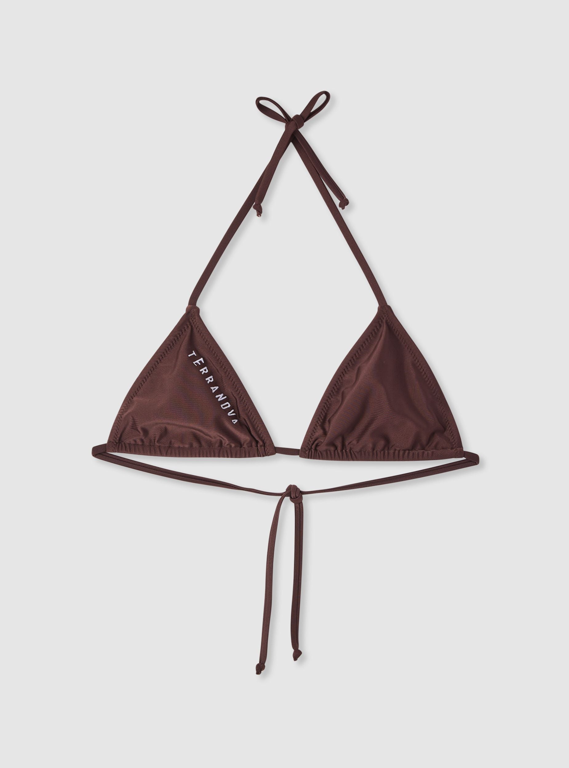 Reggiseno bikini triangolo con scritta