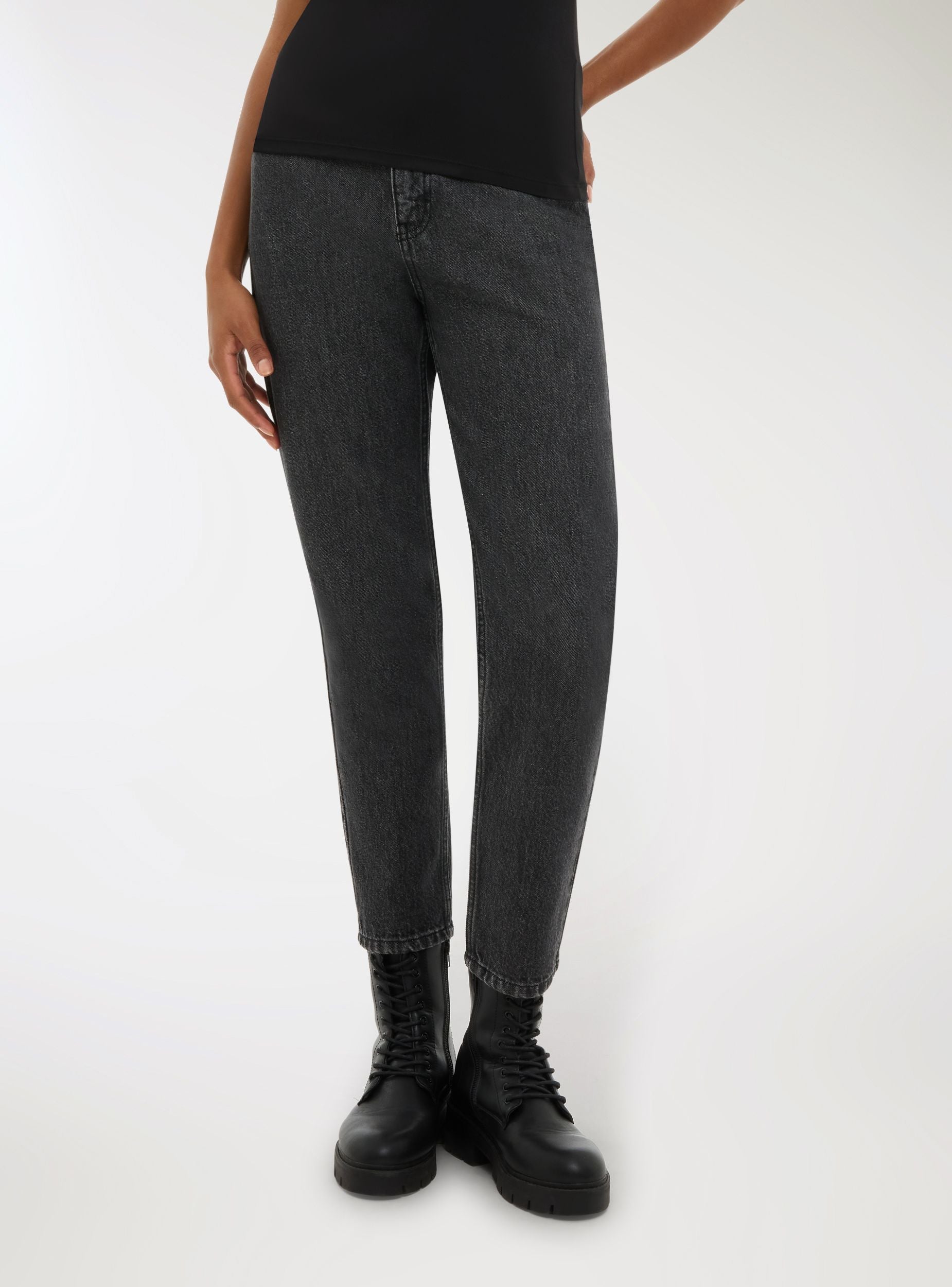 Jeans mom fit Nero denim