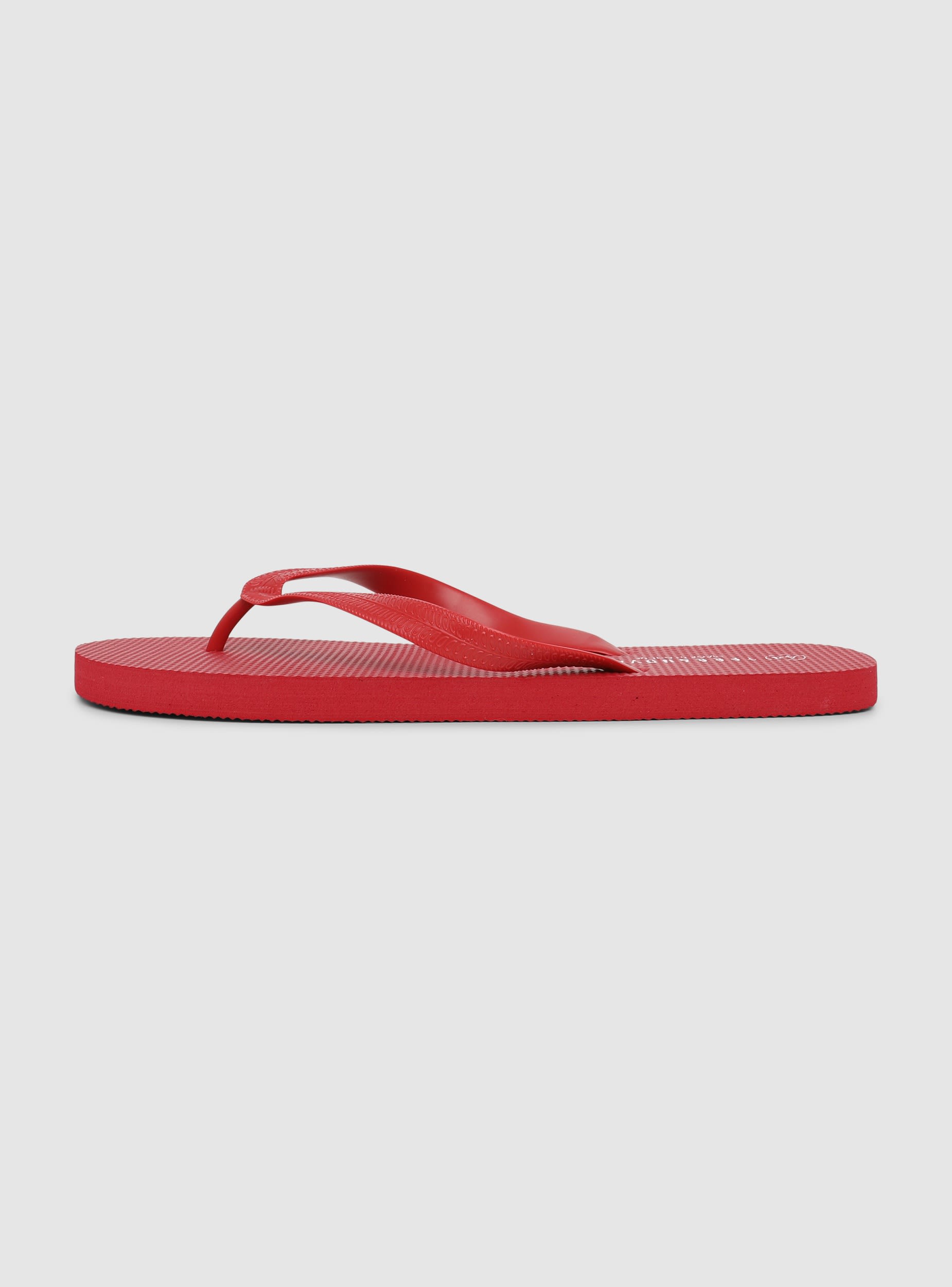 Infradito a tinta unita Rosso vivo scarpe