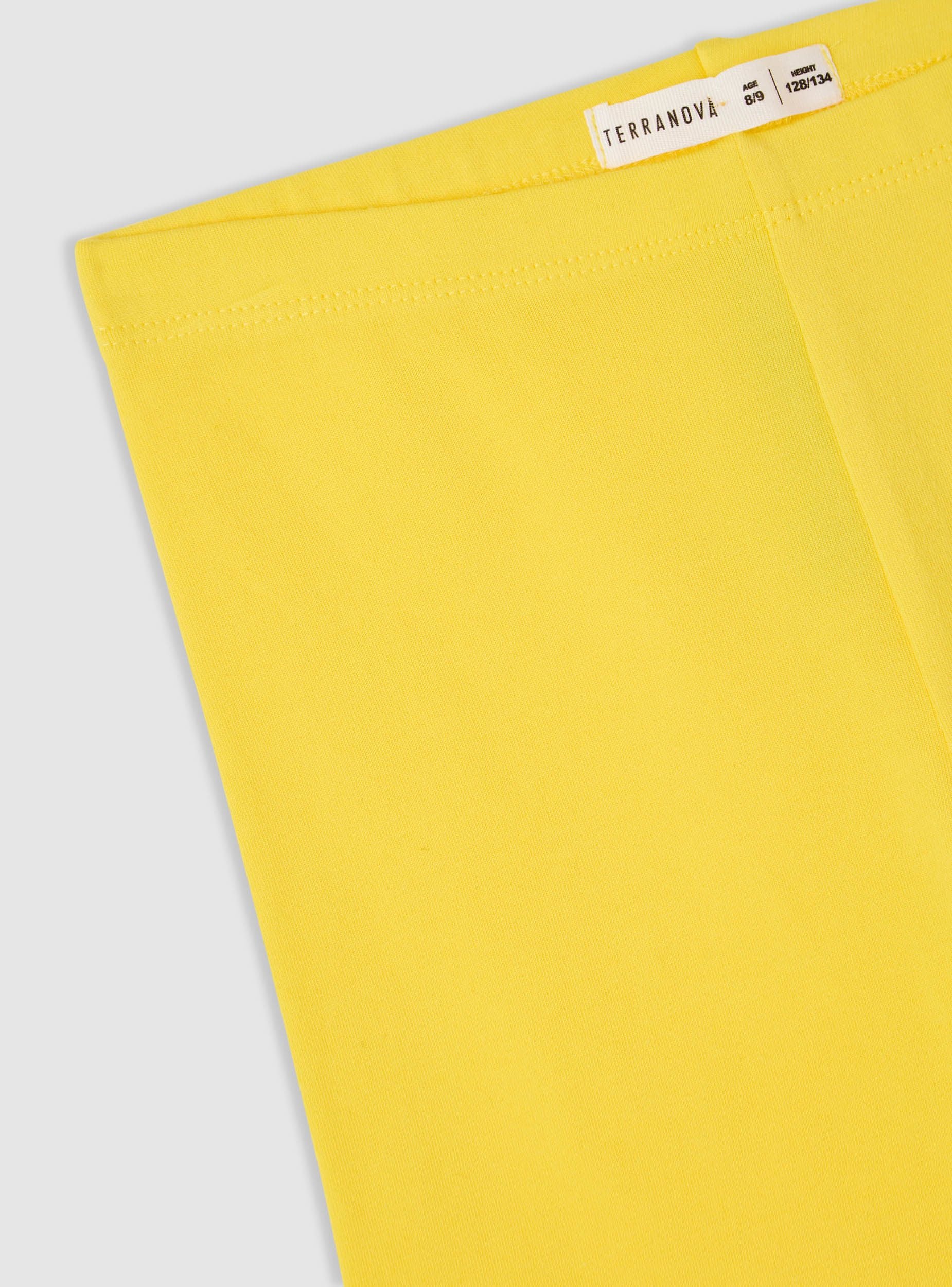 Leggings corti tinta unita Giallo limone