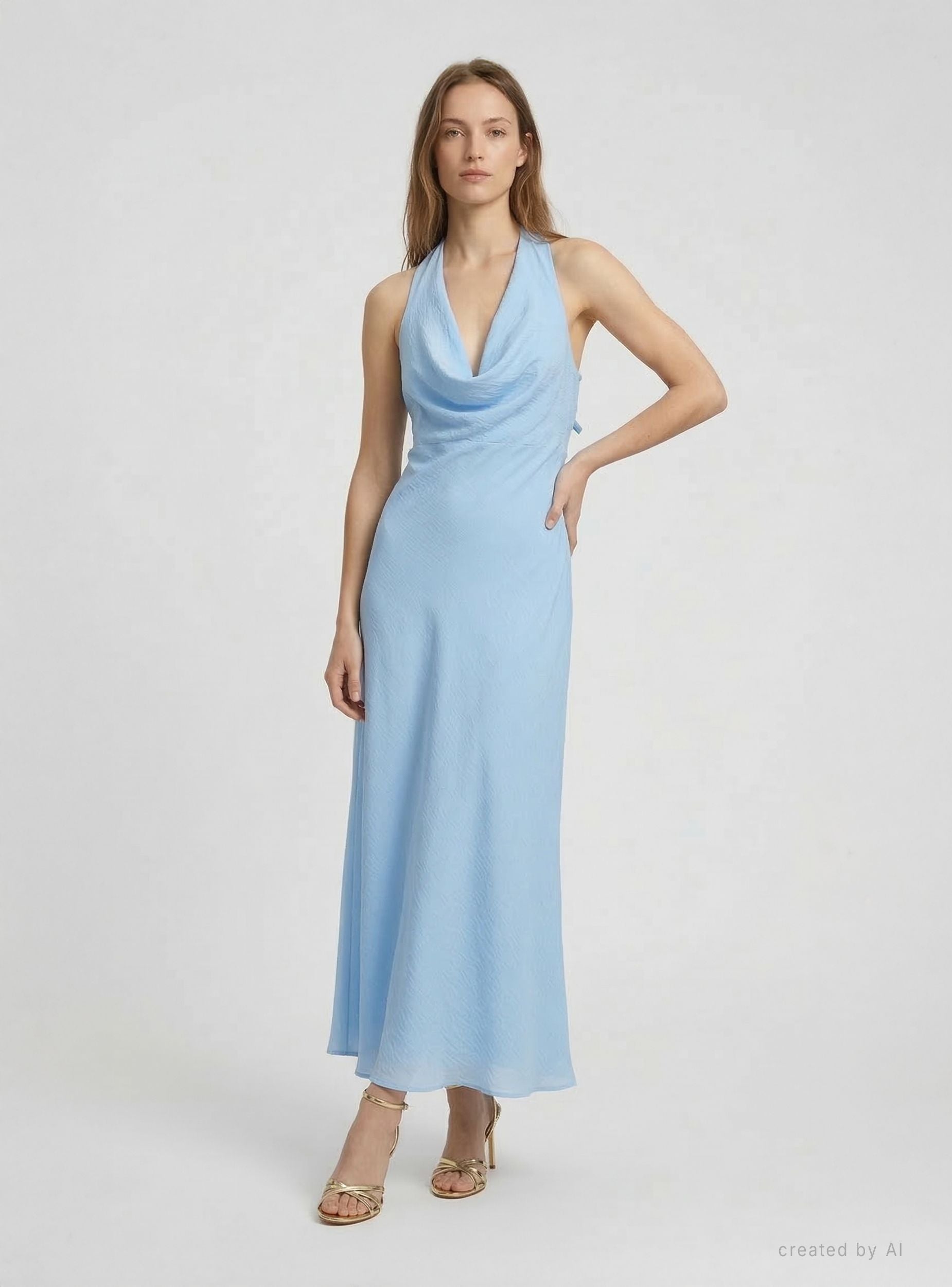 Abito elegante con scollo morbido