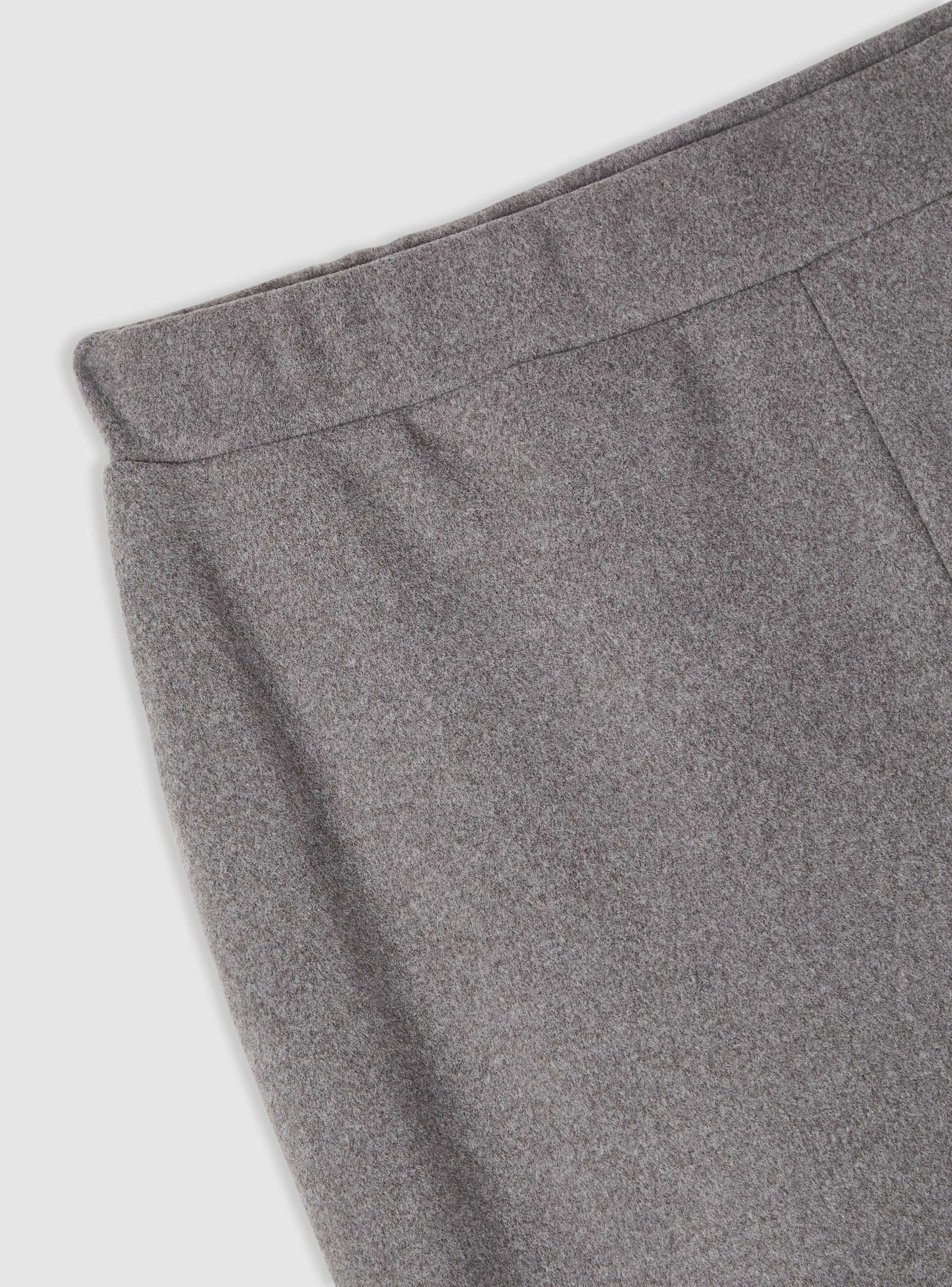 Pantaloni tuta a zampa tinta unita Grigio medio