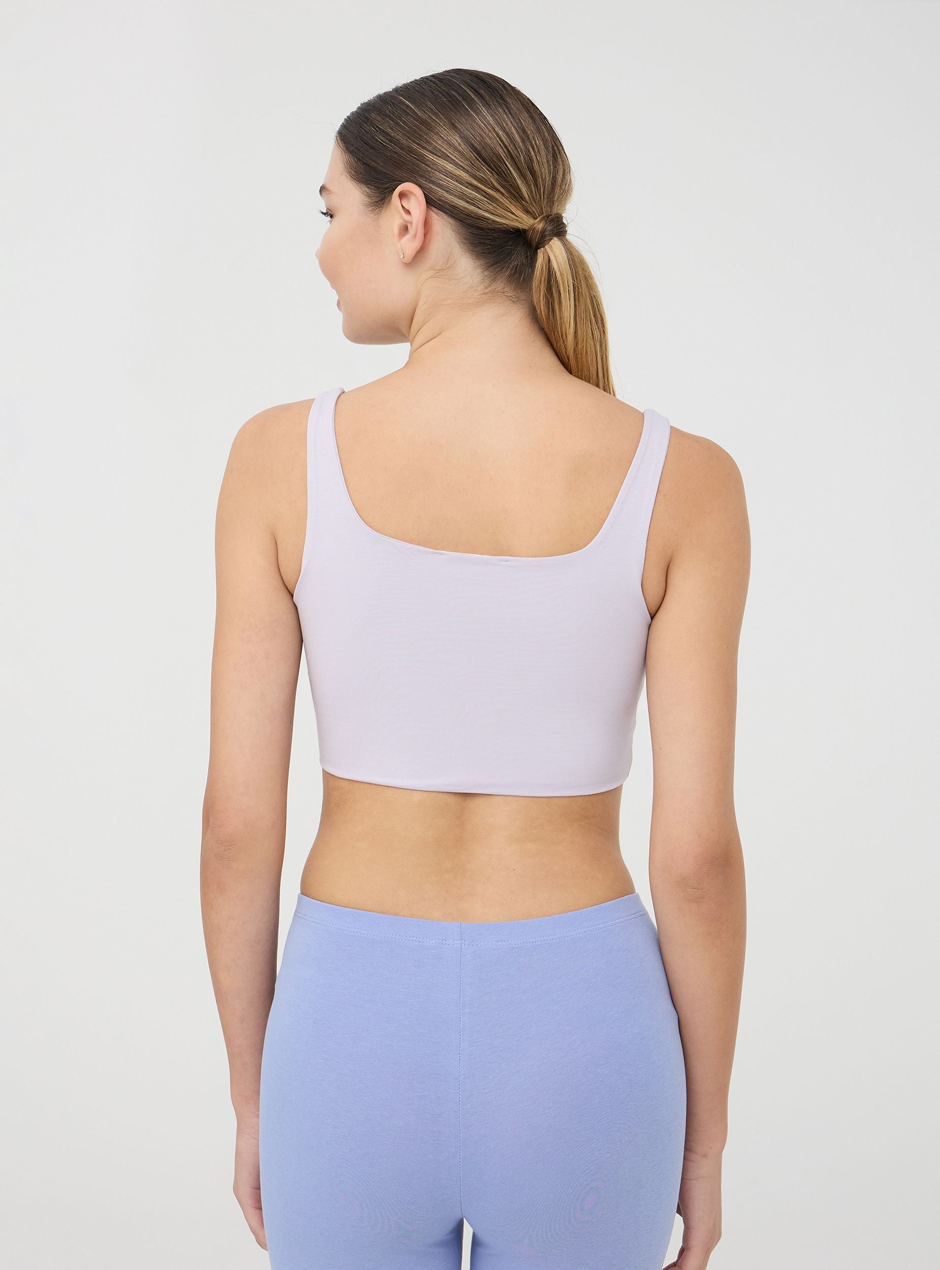 Bra con scollo quadrato Lilla chiaro