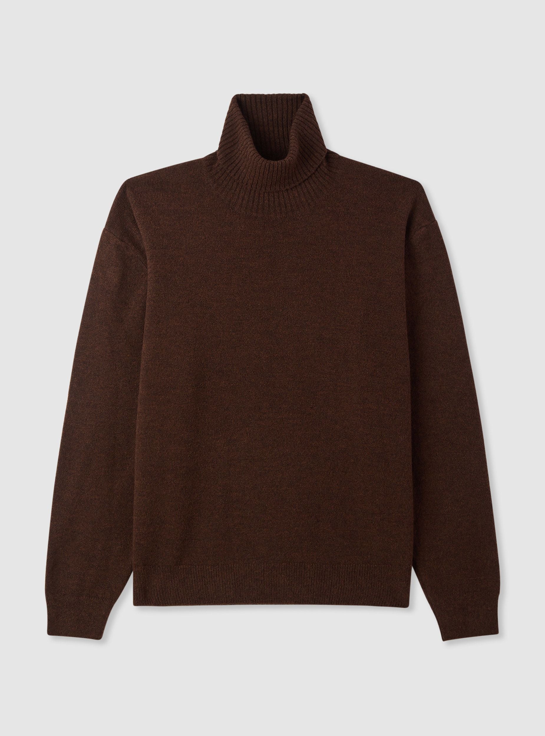 Maglia dolcevita boxy tinta unita