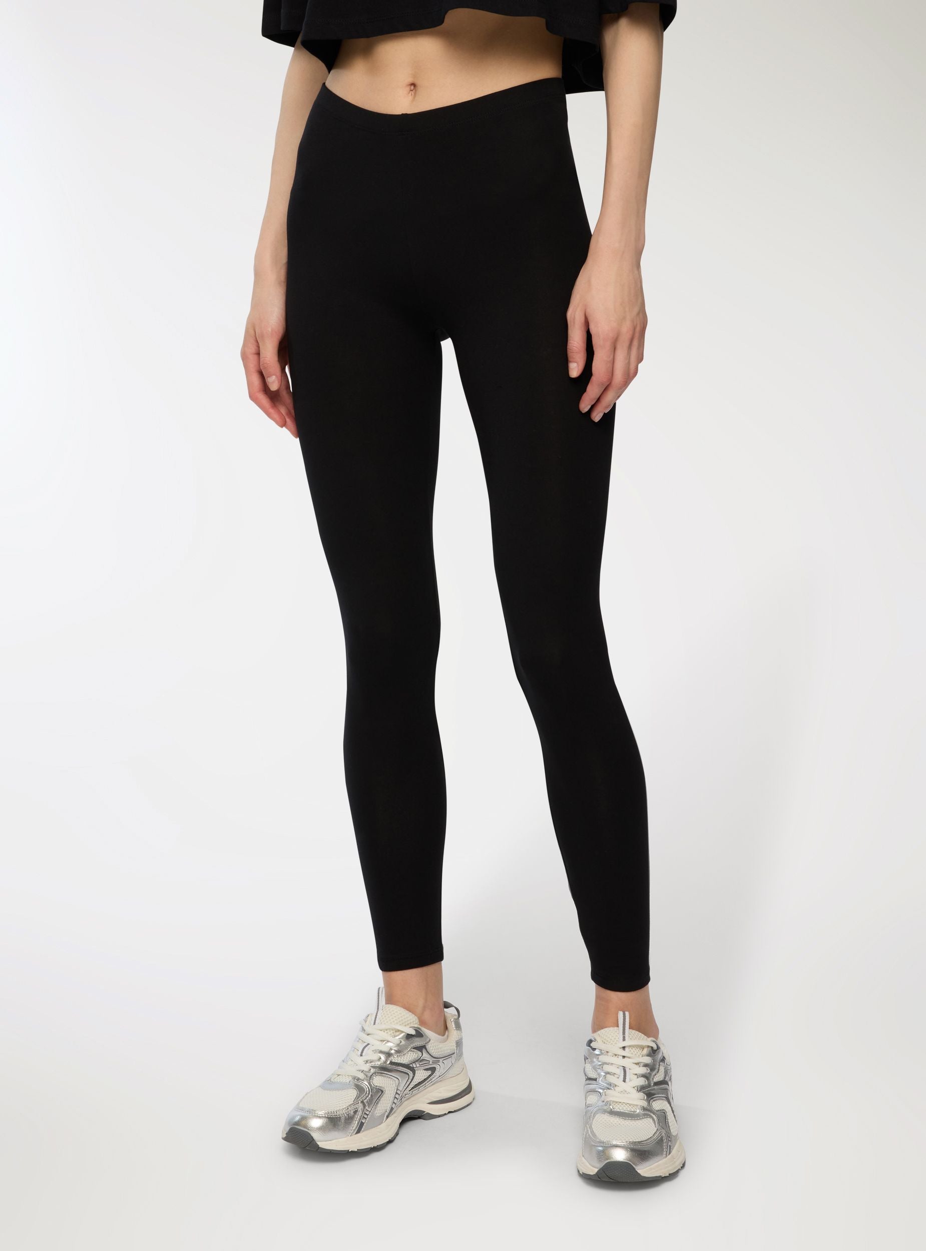Leggings lunghi basic in jersey stretch