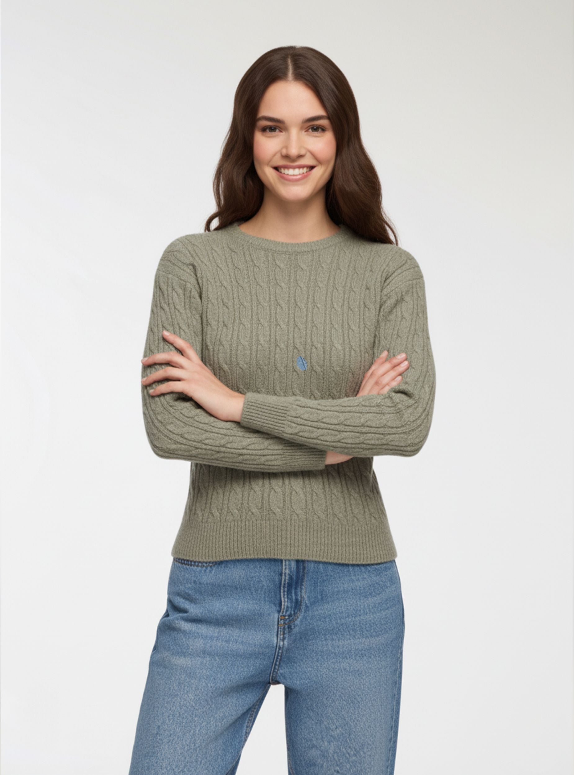 Maglia aderente con trecce