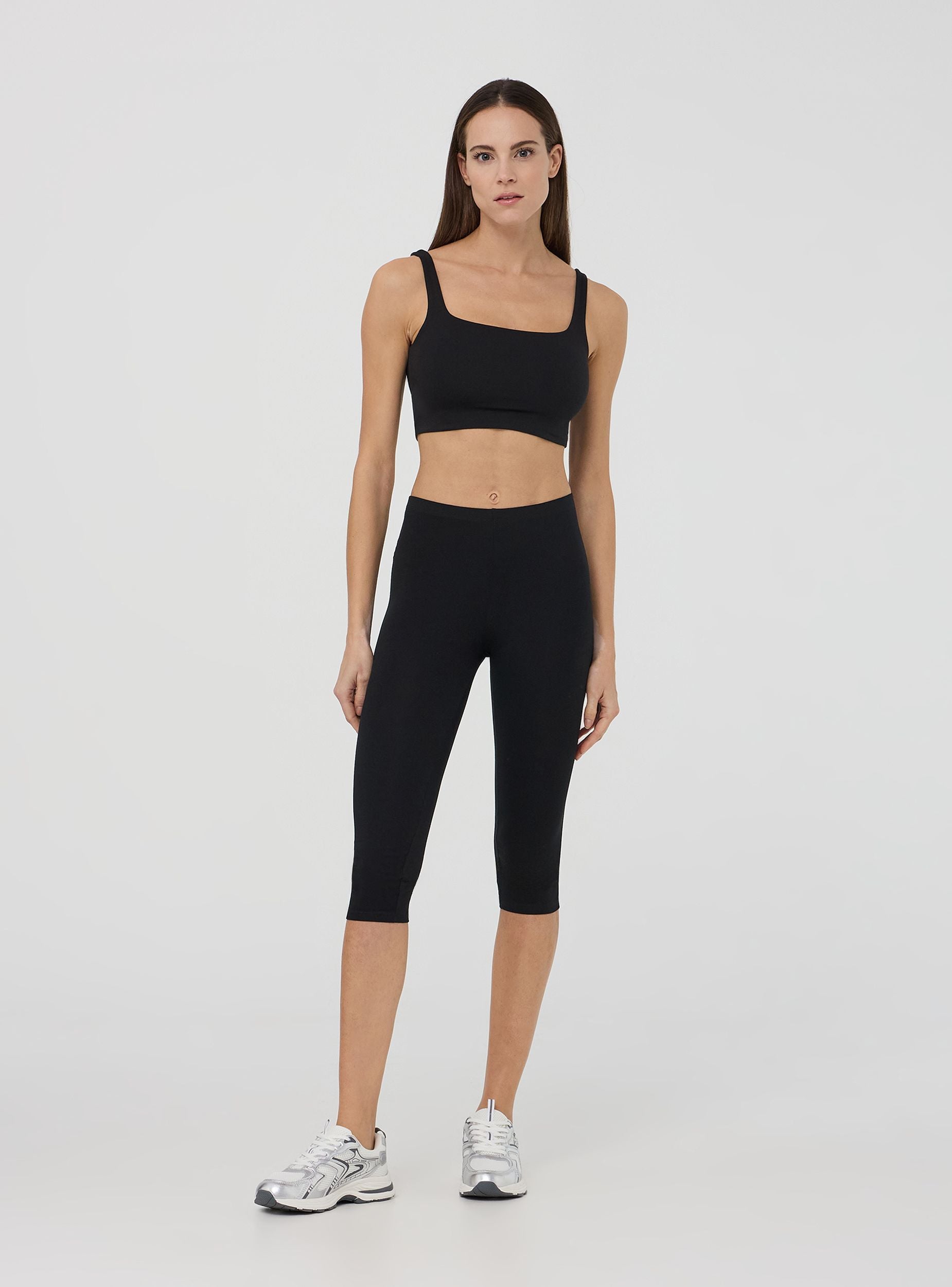 Pack 2 top bra con scollo quadrato 2x