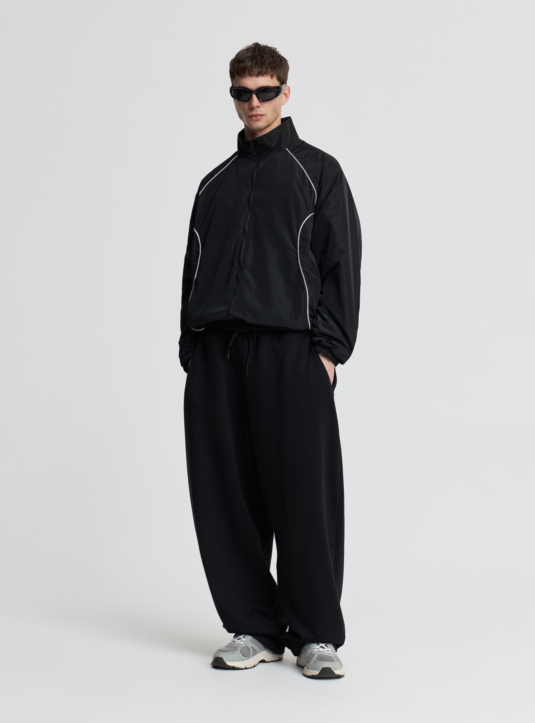 Pantalon de survêtement noir homme American Giant cordon de serrage Pantalon de survêtement noir homme American Giant cordon de serrage