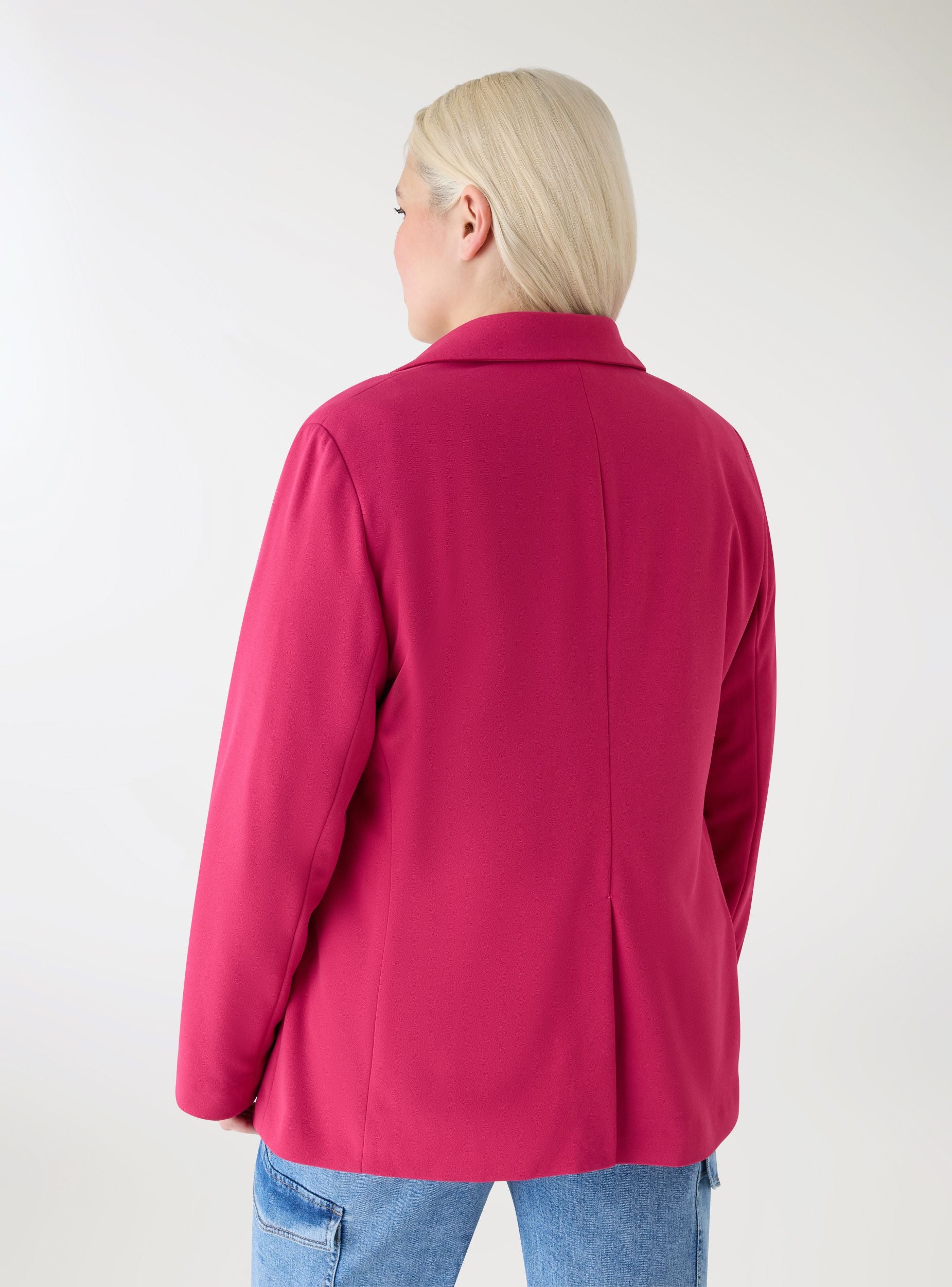 Giacca aperta tinta unita Fucsia scuro