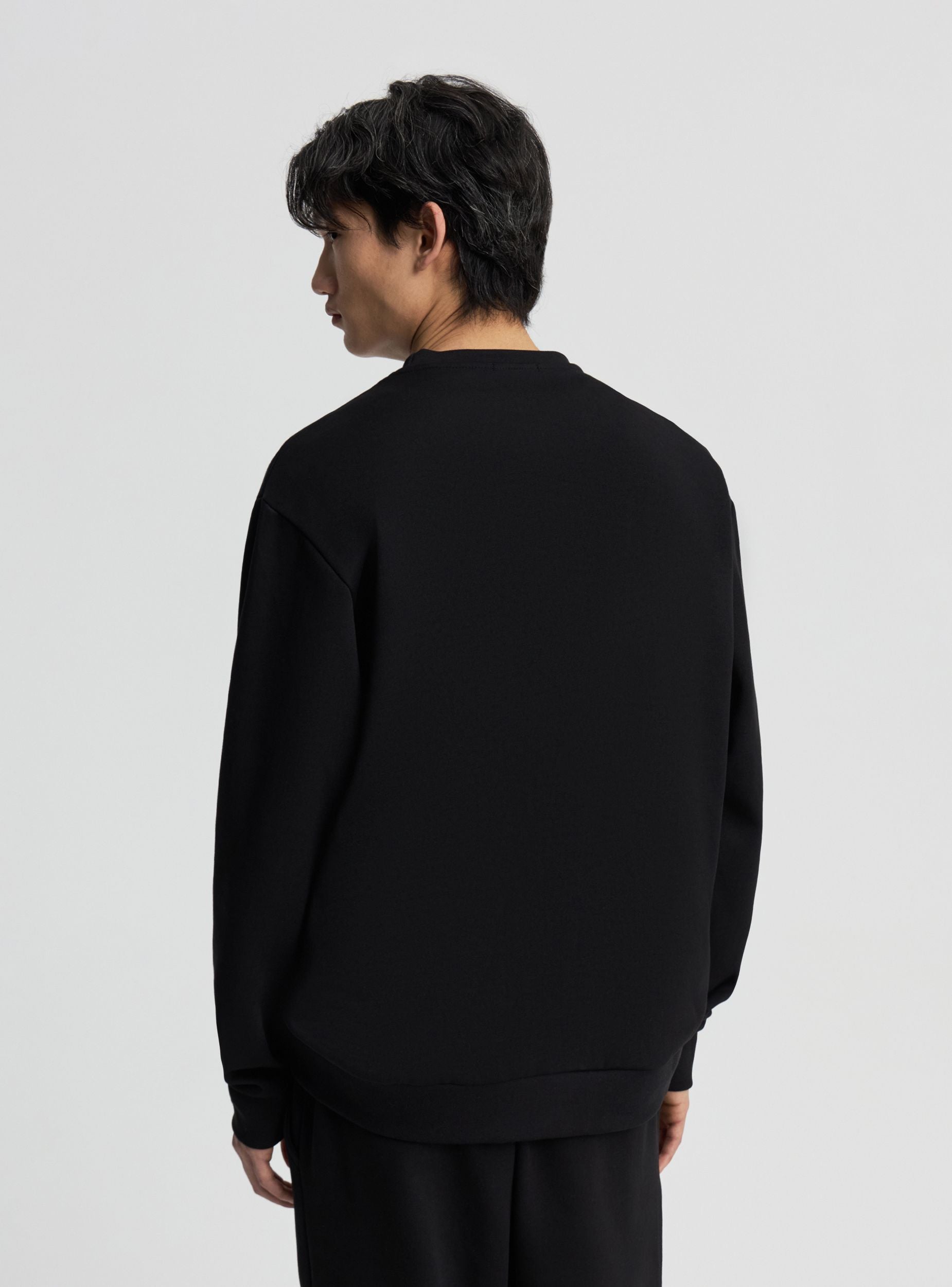 T-shirt Uomo Cotone Love My Fashions - Giromanica Comodo, Girocollo, Tinta Unita - Foto 6