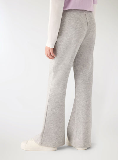 Girls' long plain tracksuit trousers