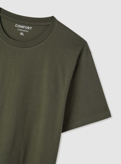 T-shirt comfort fit a tinta unita