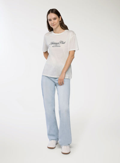 T-shirt ampia con scritta