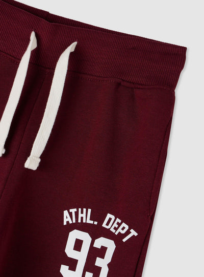 Pantaloni tuta con stampa college