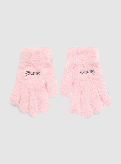 Handschuhe mit Tierstickerei