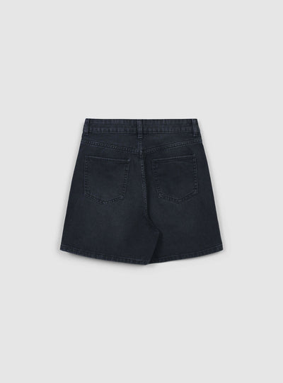 Dark denim bermuda shorts