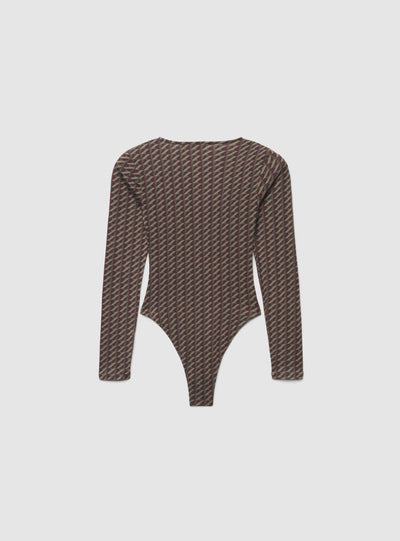 Body con fantasia geometrica
