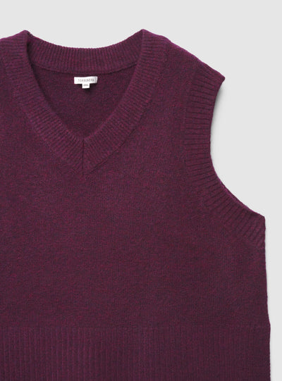 Gilet in maglia con scollo a V
