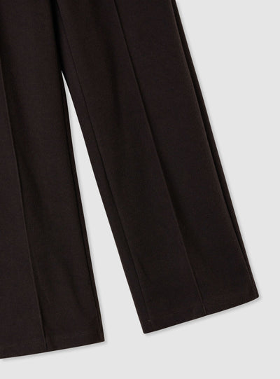 Wide-Leg-Hose mit Biese
