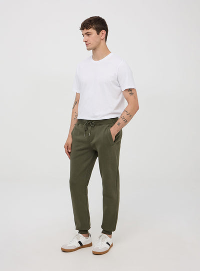 Pantaloni tuta pesanti con coulisse e polsini