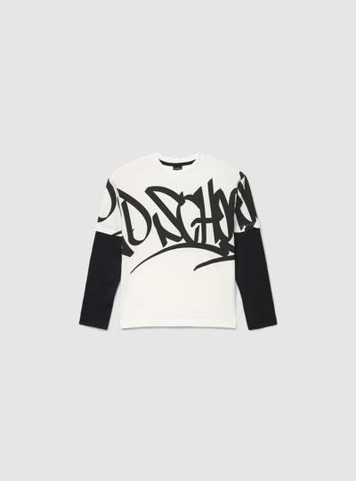 T-shirt con stampa graffiti