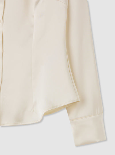 Këmishë slim prej satinë