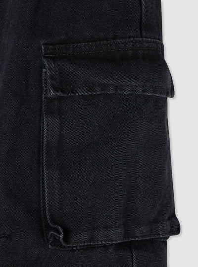 Solid colour children's cargo trousers