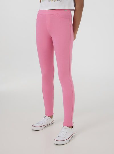 Jeggings légers élastiqués unis