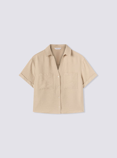 Camicia tessuto leggero con tasche