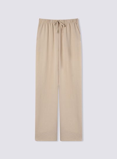 Pantaloni wide leg con coulisse