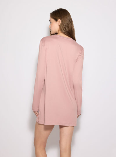 T-shirt pigiama maxi con stampa